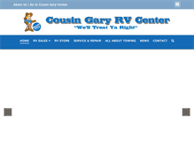 Tablet Screenshot of cousingaryrv.com